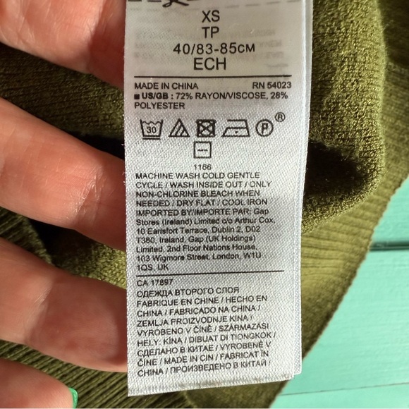 Banana Republic Green Cowl Turtleneck Sweater - Picture 6 of 7